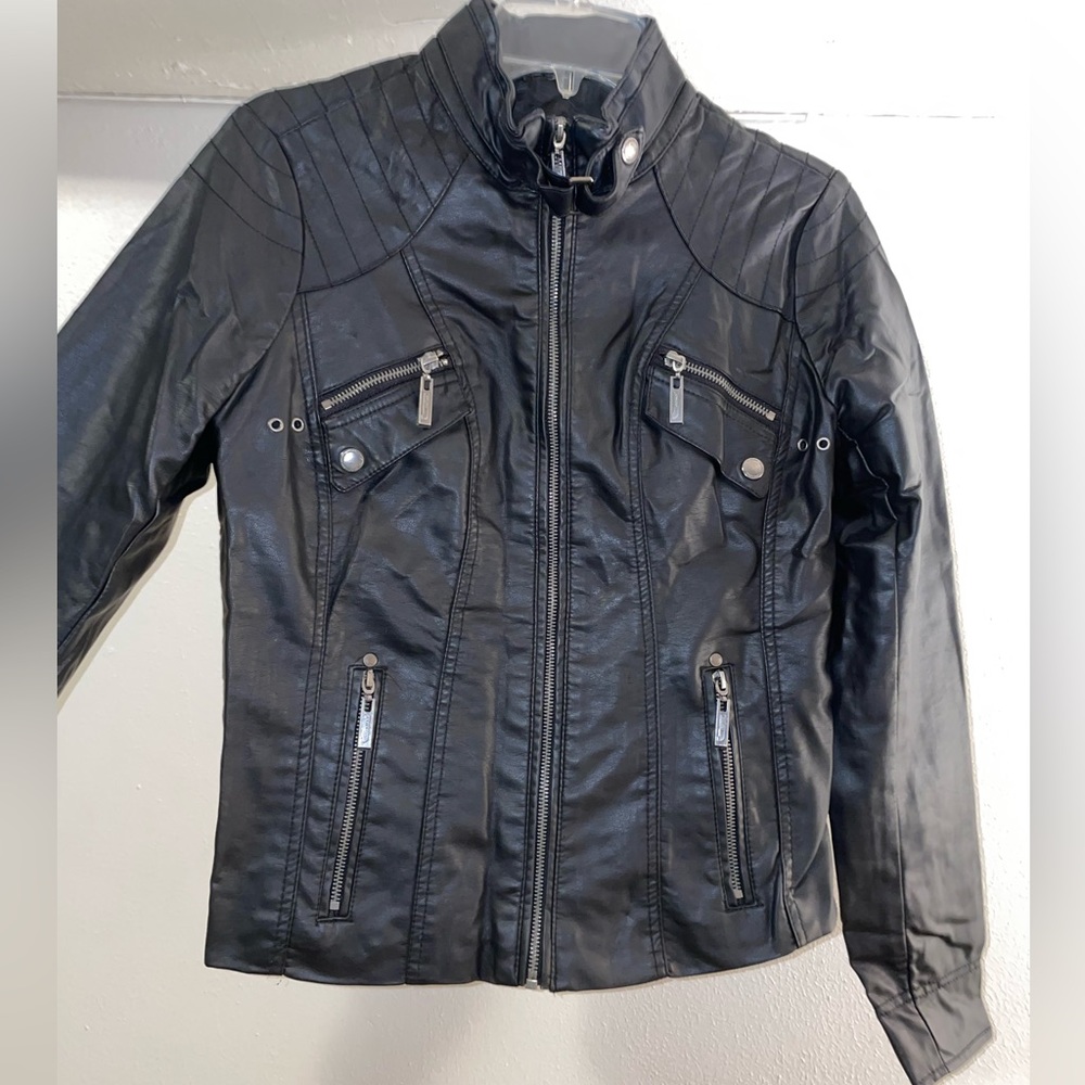 Women’s Vegan Leather Moto Jacket size Medium